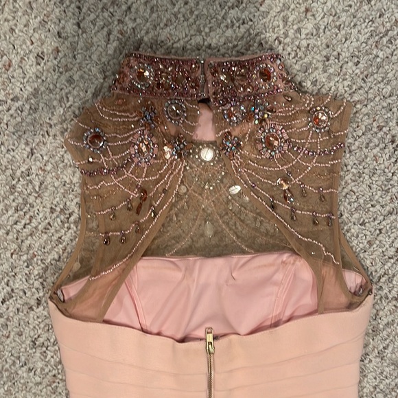 Sherri Hill pink bandage dress sz 6 - Picture 4 of 6